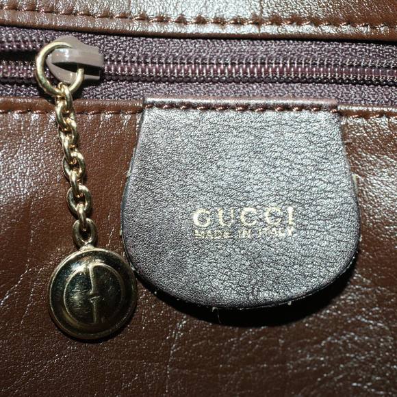 GUCCI Bamboo Hand Bag Leather 2way Dark Brown 01 1638 200047 Auth 49450 - Picture 9 of 16